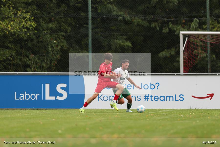 sport, action, SV Alemannia Haibach, Landesliga Nordwest, Kohlenberg-Arena, HAI, Fussball, Fuchsstadt, FCF, BFV, 3. Spieltag, 29.07.2025, 1. FC Fuchsstadt - Bild-ID: 2496234