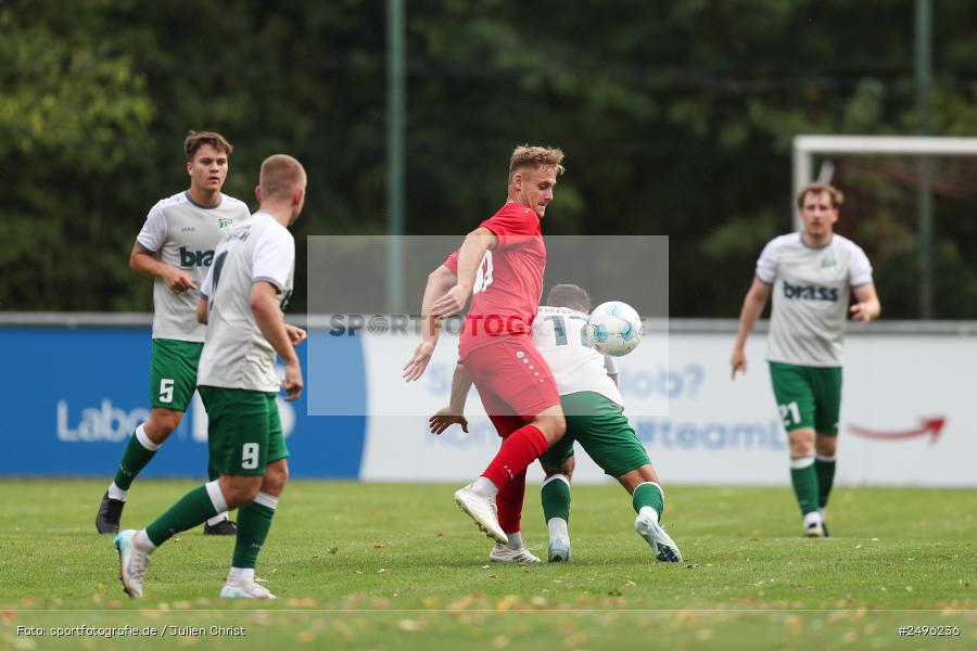 sport, action, SV Alemannia Haibach, Landesliga Nordwest, Kohlenberg-Arena, HAI, Fussball, Fuchsstadt, FCF, BFV, 3. Spieltag, 29.07.2025, 1. FC Fuchsstadt - Bild-ID: 2496236