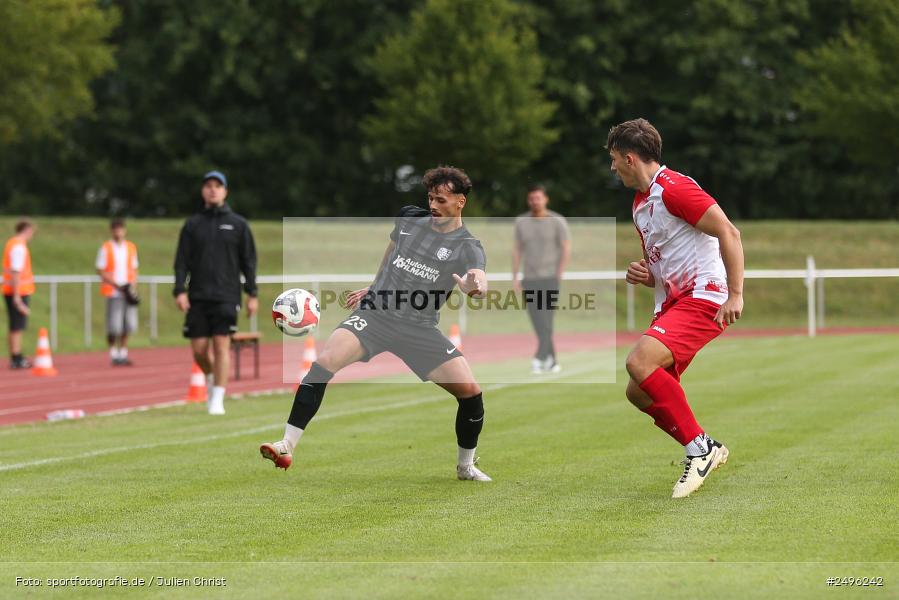 Dr. Hans Weiß Sportpark, Bad Kissingen, 29.07.2025, sport, action, Fussball, BFV, 3. Spieltag, Landesliga Nordwest, TSV, FCB, TSV Karlburg, 1. FC 06 Bad Kissingen - Bild-ID: 2496242 Dr. Hans Weiß Sportpark, Bad Kissingen, 29.07.2025, sport, action, Fussball, BFV, 3. Spieltag, Landesliga Nordwest, TSV, FCB, TSV Karlburg, 1. FC 06 Bad Kissingen - Bild-ID: 2496242