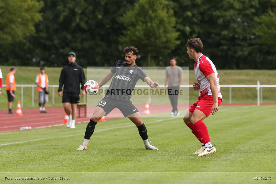 Dr. Hans Weiß Sportpark, Bad Kissingen, 29.07.2025, sport, action, Fussball, BFV, 3. Spieltag, Landesliga Nordwest, TSV, FCB, TSV Karlburg, 1. FC 06 Bad Kissingen - Bild-ID: 2496243 Dr. Hans Weiß Sportpark, Bad Kissingen, 29.07.2025, sport, action, Fussball, BFV, 3. Spieltag, Landesliga Nordwest, TSV, FCB, TSV Karlburg, 1. FC 06 Bad Kissingen - Bild-ID: 2496243
