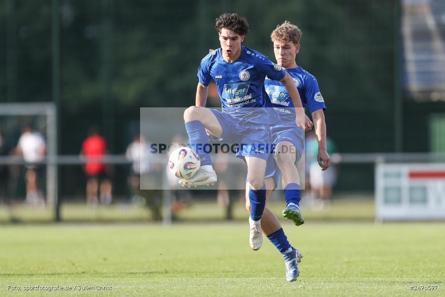 sport, action, Schömig Digitaldruck Arena, Rimpar, Landesliga Nordwest, Fussball, DJK Dampfach, DJK, BFV, ASV Rimpar, ASV, 30.07.2025, 3. Spieltag - Bild-ID: 2496597