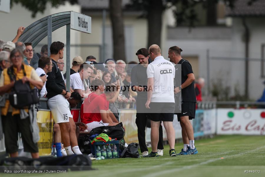 sport, action, TSV Karlburg, TSV, Landesliga Nordwest, Karlburg, Fussball, Fundamentum Sportpark, FCF, BFV, 4. Spieltag, 1. FC Fuchsstadt, 01.08.2025 - Bild-ID: 2496772