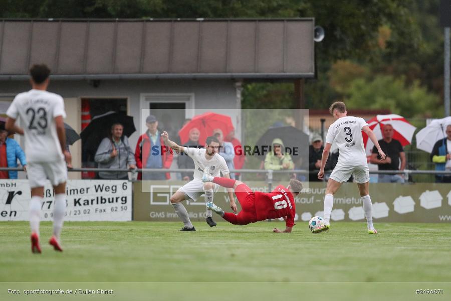 sport, action, TSV Karlburg, TSV, Landesliga Nordwest, Karlburg, Fussball, Fundamentum Sportpark, FCF, BFV, 4. Spieltag, 1. FC Fuchsstadt, 01.08.2025 - Bild-ID: 2496871