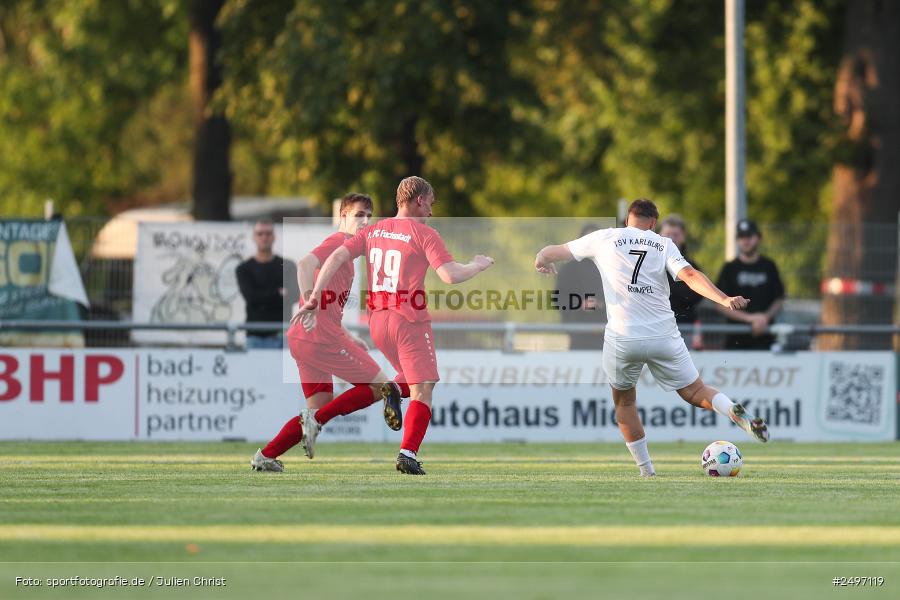 sport, action, TSV Karlburg, TSV, Landesliga Nordwest, Karlburg, Fussball, Fundamentum Sportpark, FCF, BFV, 4. Spieltag, 1. FC Fuchsstadt, 01.08.2025 - Bild-ID: 2497119