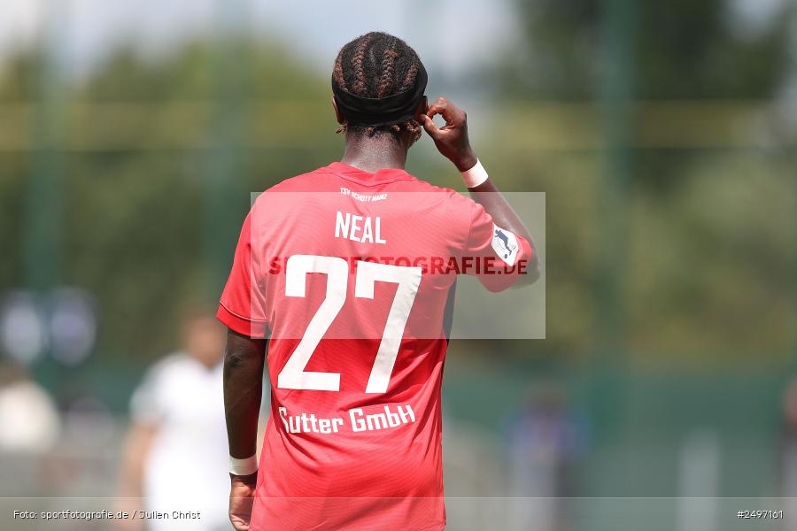 Mairec Arena, Alzenau, 02.08.2025, sport, action, Fussball, 1. Spieltag, Regionalliga Südwest, TSV, FCB, TSV Schott Mainz, FC Bayern Alzenau - Bild-ID: 2497161