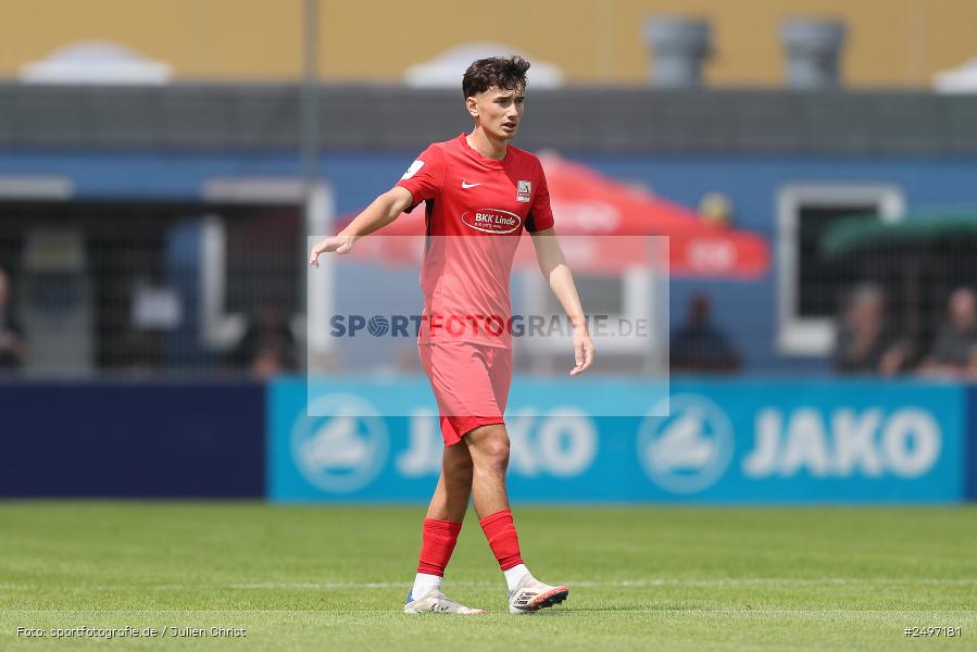 Mairec Arena, Alzenau, 02.08.2025, sport, action, Fussball, 1. Spieltag, Regionalliga Südwest, TSV, FCB, TSV Schott Mainz, FC Bayern Alzenau - Bild-ID: 2497181