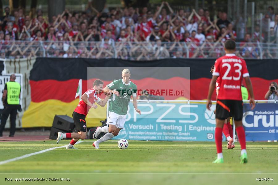 sport, action, Schweinfurt, Sachs-Stadion, Fussball, FCS, FCE, Energie Cottbus, DFB, 3. Liga, 2. Spieltag, 1. FC Schweinfurt 1905, 08.08.2025 - Bild-ID: 2498714