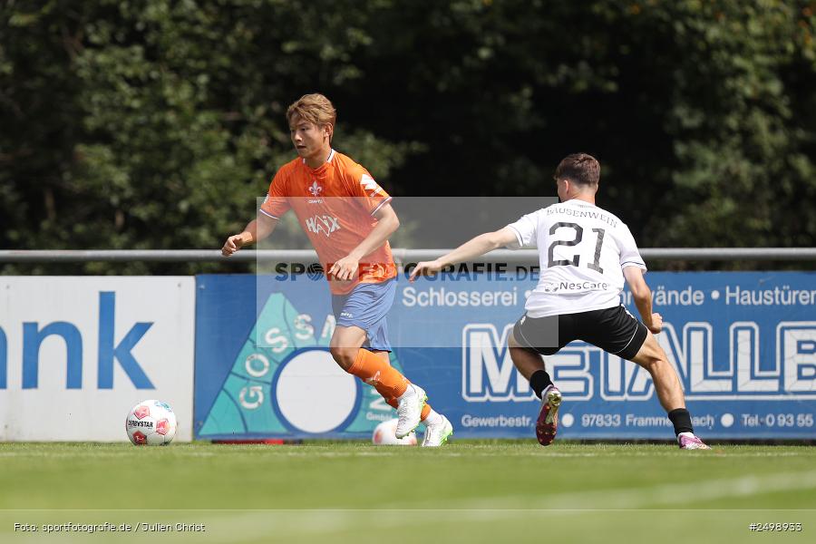 Fuhrmann Arena, Frammersbach, 09.08.2025, sport, action, DFL, DFB, Fussball, Regionalfreundschaftsspiele, 3. Liga, SVD, FCS, 1. FC Schweinfurt 1905, SV Darmstadt 98 - Bild-ID: 2498933