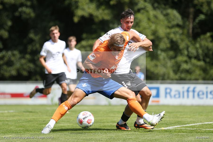 Fuhrmann Arena, Frammersbach, 09.08.2025, sport, action, DFL, DFB, Fussball, Regionalfreundschaftsspiele, 3. Liga, SVD, FCS, 1. FC Schweinfurt 1905, SV Darmstadt 98 - Bild-ID: 2498941