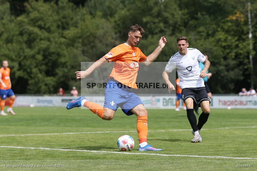 Fuhrmann Arena, Frammersbach, 09.08.2025, sport, action, DFL, DFB, Fussball, Regionalfreundschaftsspiele, 3. Liga, SVD, FCS, 1. FC Schweinfurt 1905, SV Darmstadt 98 - Bild-ID: 2498947