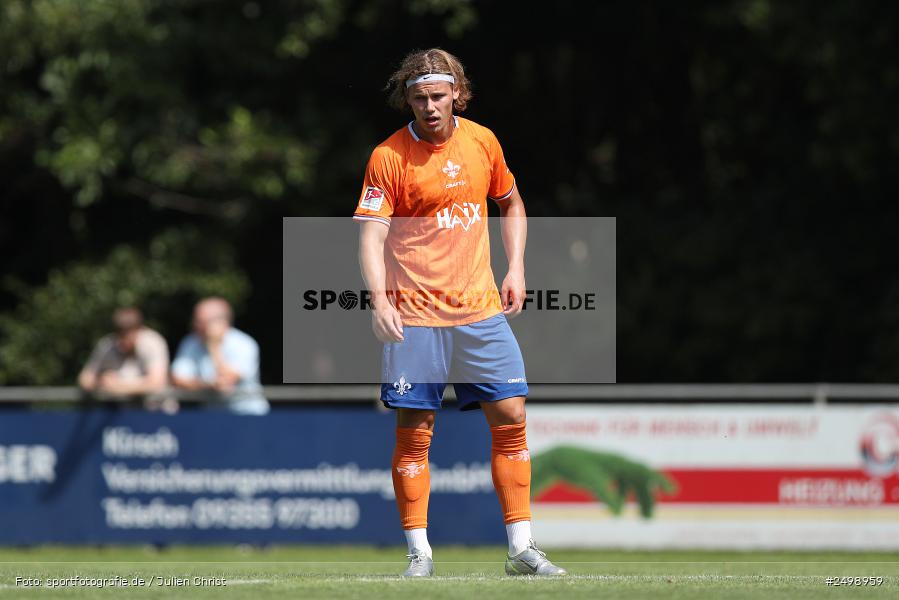 Fuhrmann Arena, Frammersbach, 09.08.2025, sport, action, DFL, DFB, Fussball, Regionalfreundschaftsspiele, 3. Liga, SVD, FCS, 1. FC Schweinfurt 1905, SV Darmstadt 98 - Bild-ID: 2498959