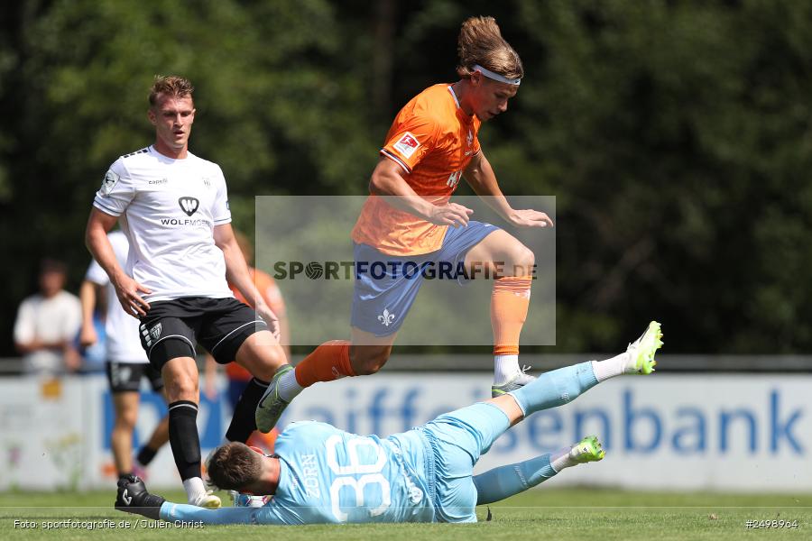 Fuhrmann Arena, Frammersbach, 09.08.2025, sport, action, DFL, DFB, Fussball, Regionalfreundschaftsspiele, 3. Liga, SVD, FCS, 1. FC Schweinfurt 1905, SV Darmstadt 98 - Bild-ID: 2498964