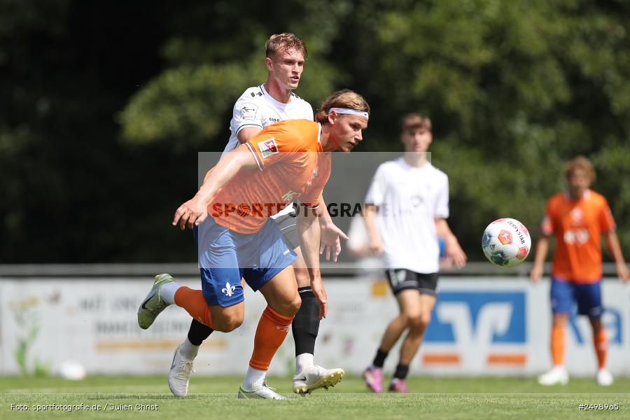 Fuhrmann Arena, Frammersbach, 09.08.2025, sport, action, DFL, DFB, Fussball, Regionalfreundschaftsspiele, 3. Liga, SVD, FCS, 1. FC Schweinfurt 1905, SV Darmstadt 98 - Bild-ID: 2498965