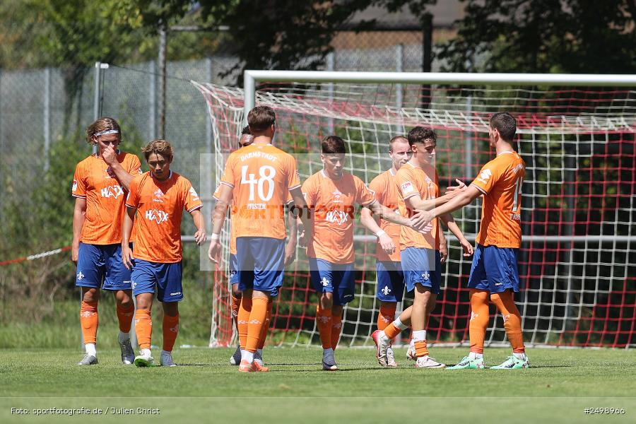 Fuhrmann Arena, Frammersbach, 09.08.2025, sport, action, DFL, DFB, Fussball, Regionalfreundschaftsspiele, 3. Liga, SVD, FCS, 1. FC Schweinfurt 1905, SV Darmstadt 98 - Bild-ID: 2498966