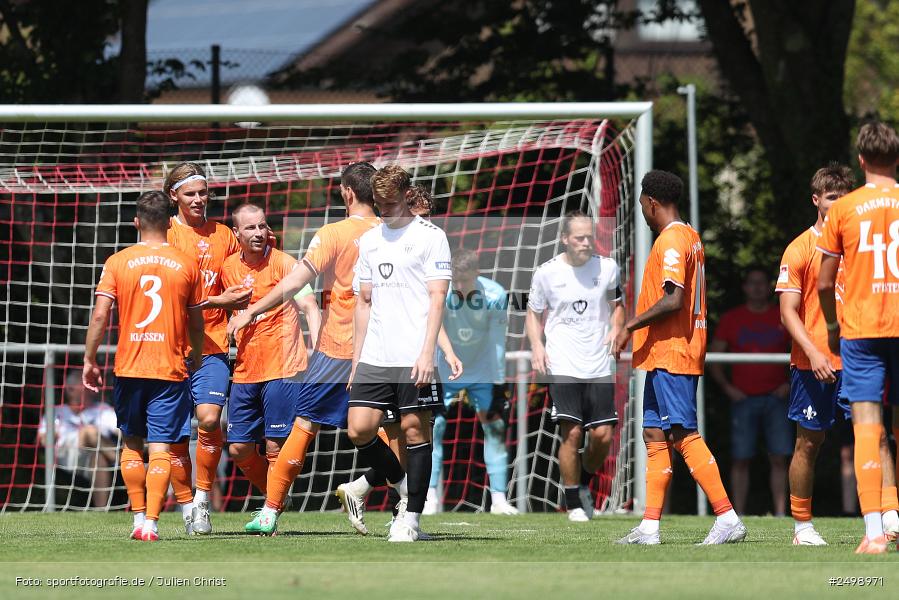 Fuhrmann Arena, Frammersbach, 09.08.2025, sport, action, DFL, DFB, Fussball, Regionalfreundschaftsspiele, 3. Liga, SVD, FCS, 1. FC Schweinfurt 1905, SV Darmstadt 98 - Bild-ID: 2498971