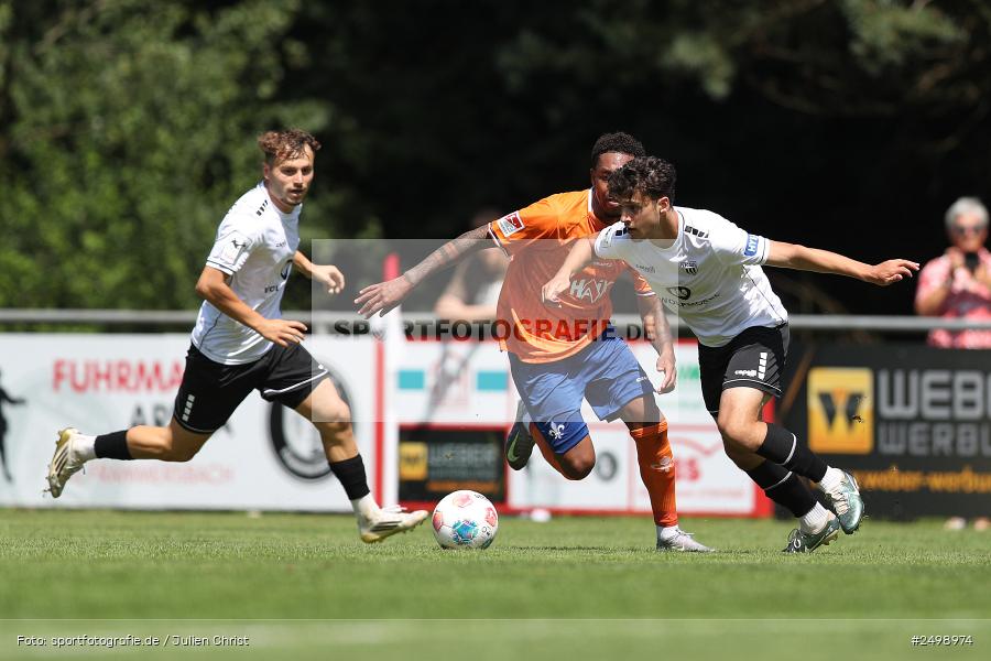 Fuhrmann Arena, Frammersbach, 09.08.2025, sport, action, DFL, DFB, Fussball, Regionalfreundschaftsspiele, 3. Liga, SVD, FCS, 1. FC Schweinfurt 1905, SV Darmstadt 98 - Bild-ID: 2498974