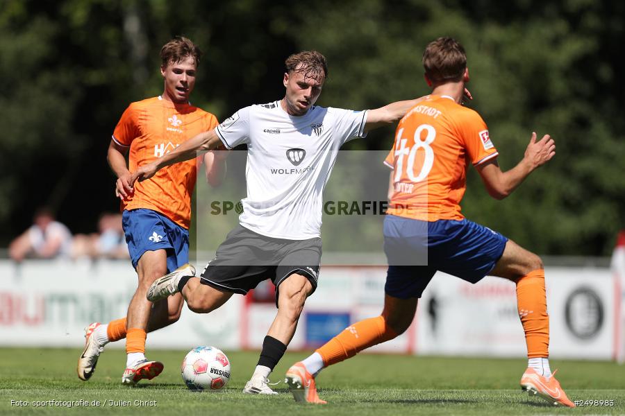 Fuhrmann Arena, Frammersbach, 09.08.2025, sport, action, DFL, DFB, Fussball, Regionalfreundschaftsspiele, 3. Liga, SVD, FCS, 1. FC Schweinfurt 1905, SV Darmstadt 98 - Bild-ID: 2498983