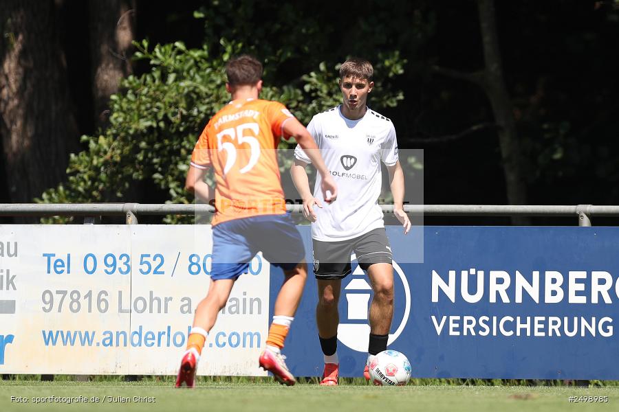 Fuhrmann Arena, Frammersbach, 09.08.2025, sport, action, DFL, DFB, Fussball, Regionalfreundschaftsspiele, 3. Liga, SVD, FCS, 1. FC Schweinfurt 1905, SV Darmstadt 98 - Bild-ID: 2498985