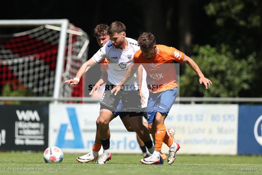Fuhrmann Arena, Frammersbach, 09.08.2025, sport, action, DFL, DFB, Fussball, Regionalfreundschaftsspiele, 3. Liga, SVD, FCS, 1. FC Schweinfurt 1905, SV Darmstadt 98 - Bild-ID: 2498991