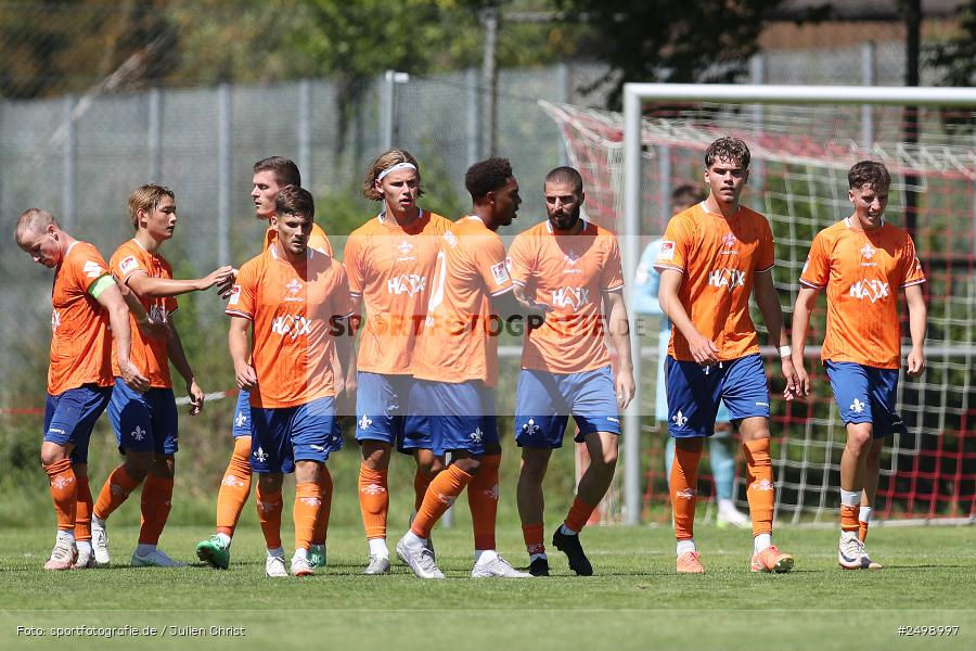 Fuhrmann Arena, Frammersbach, 09.08.2025, sport, action, DFL, DFB, Fussball, Regionalfreundschaftsspiele, 3. Liga, SVD, FCS, 1. FC Schweinfurt 1905, SV Darmstadt 98 - Bild-ID: 2498997