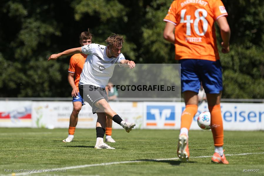 Fuhrmann Arena, Frammersbach, 09.08.2025, sport, action, DFL, DFB, Fussball, Regionalfreundschaftsspiele, 3. Liga, SVD, FCS, 1. FC Schweinfurt 1905, SV Darmstadt 98 - Bild-ID: 2499001