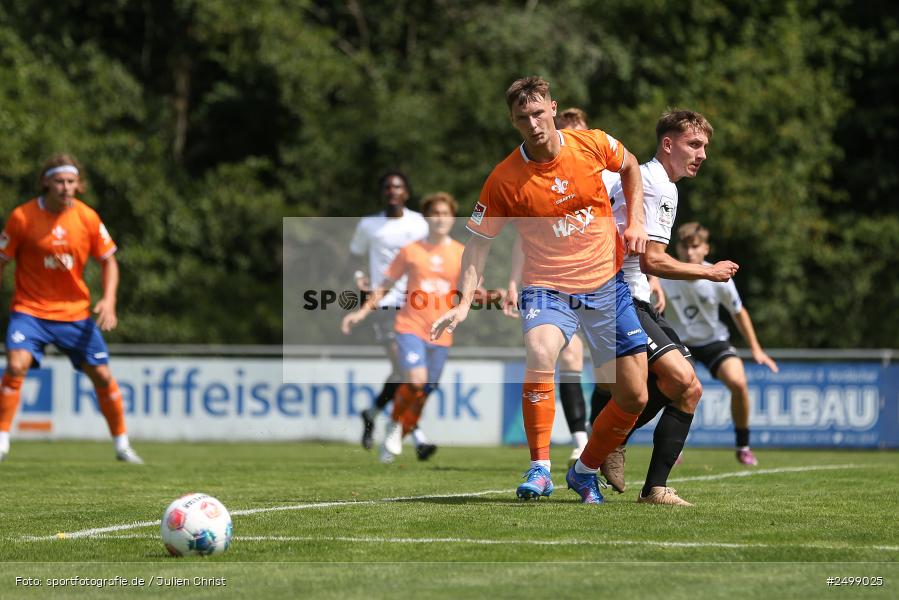 sport, action, SVD, SV Darmstadt 98, Regionalfreundschaftsspiele, Fussball, Fuhrmann Arena, Frammersbach, FCS, DFL, DFB, 3. Liga, 1. FC Schweinfurt 1905, 09.08.2025 - Bild-ID: 2499025