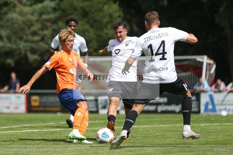 sport, action, SVD, SV Darmstadt 98, Regionalfreundschaftsspiele, Fussball, Fuhrmann Arena, Frammersbach, FCS, DFL, DFB, 3. Liga, 1. FC Schweinfurt 1905, 09.08.2025 - Bild-ID: 2499027