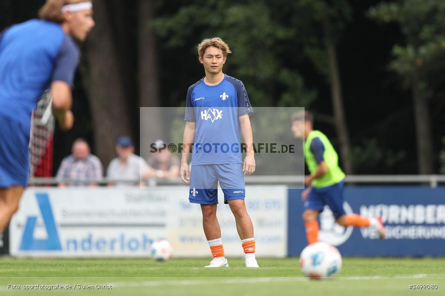sport, action, SVD, SV Darmstadt 98, Regionalfreundschaftsspiele, Fussball, Fuhrmann Arena, Frammersbach, FCS, DFL, DFB, 3. Liga, 1. FC Schweinfurt 1905, 09.08.2025 - Bild-ID: 2499080