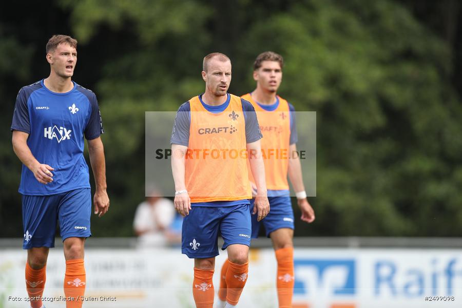 sport, action, SVD, SV Darmstadt 98, Regionalfreundschaftsspiele, Fussball, Fuhrmann Arena, Frammersbach, FCS, DFL, DFB, 3. Liga, 1. FC Schweinfurt 1905, 09.08.2025 - Bild-ID: 2499098