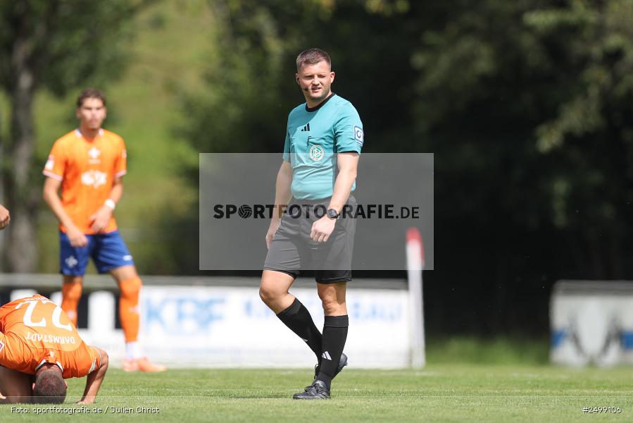 sport, action, SVD, SV Darmstadt 98, Regionalfreundschaftsspiele, Fussball, Fuhrmann Arena, Frammersbach, FCS, DFL, DFB, 3. Liga, 1. FC Schweinfurt 1905, 09.08.2025 - Bild-ID: 2499106