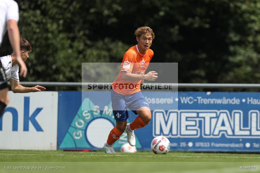 sport, action, SVD, SV Darmstadt 98, Regionalfreundschaftsspiele, Fussball, Fuhrmann Arena, Frammersbach, FCS, DFL, DFB, 3. Liga, 1. FC Schweinfurt 1905, 09.08.2025 - Bild-ID: 2499112
