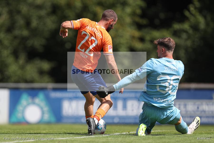 sport, action, SVD, SV Darmstadt 98, Regionalfreundschaftsspiele, Fussball, Fuhrmann Arena, Frammersbach, FCS, DFL, DFB, 3. Liga, 1. FC Schweinfurt 1905, 09.08.2025 - Bild-ID: 2499144