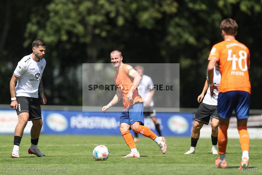 sport, action, SVD, SV Darmstadt 98, Regionalfreundschaftsspiele, Fussball, Fuhrmann Arena, Frammersbach, FCS, DFL, DFB, 3. Liga, 1. FC Schweinfurt 1905, 09.08.2025 - Bild-ID: 2499221