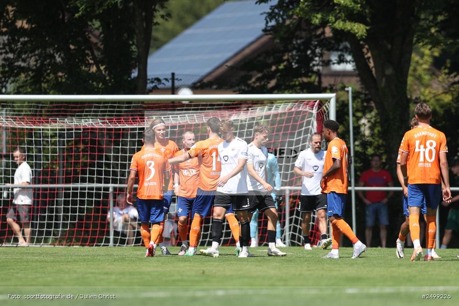 sport, action, SVD, SV Darmstadt 98, Regionalfreundschaftsspiele, Fussball, Fuhrmann Arena, Frammersbach, FCS, DFL, DFB, 3. Liga, 1. FC Schweinfurt 1905, 09.08.2025 - Bild-ID: 2499226