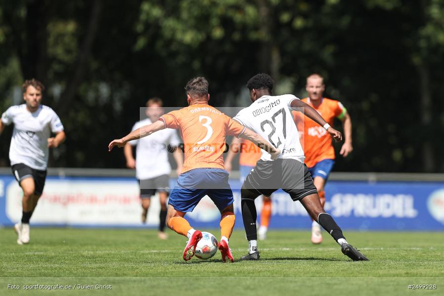 sport, action, SVD, SV Darmstadt 98, Regionalfreundschaftsspiele, Fussball, Fuhrmann Arena, Frammersbach, FCS, DFL, DFB, 3. Liga, 1. FC Schweinfurt 1905, 09.08.2025 - Bild-ID: 2499228