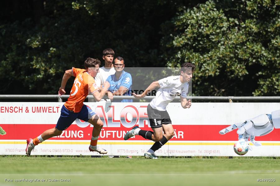sport, action, SVD, SV Darmstadt 98, Regionalfreundschaftsspiele, Fussball, Fuhrmann Arena, Frammersbach, FCS, DFL, DFB, 3. Liga, 1. FC Schweinfurt 1905, 09.08.2025 - Bild-ID: 2499300