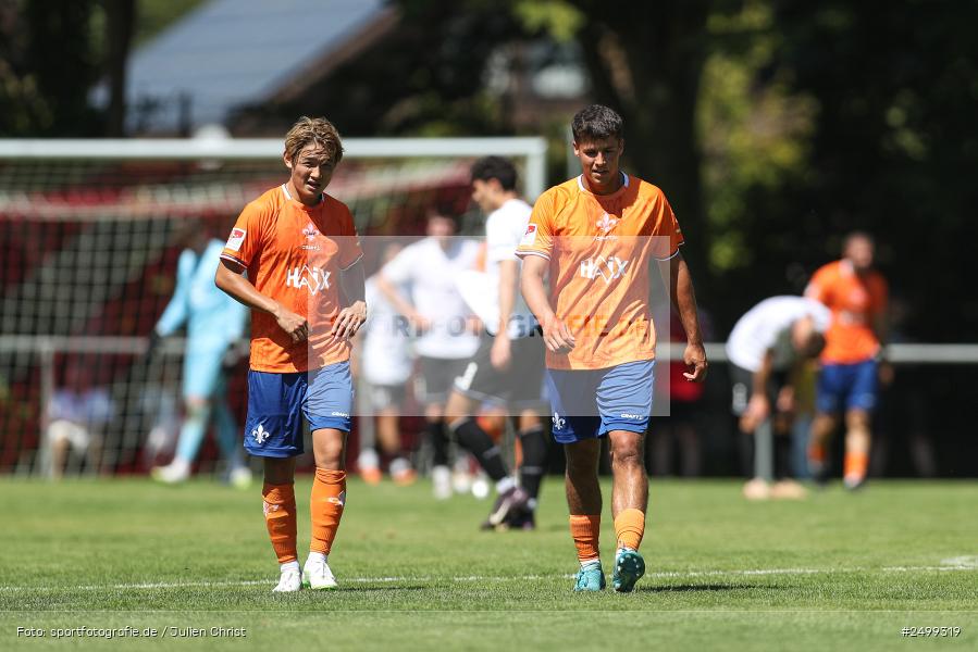 sport, action, SVD, SV Darmstadt 98, Regionalfreundschaftsspiele, Fussball, Fuhrmann Arena, Frammersbach, FCS, DFL, DFB, 3. Liga, 1. FC Schweinfurt 1905, 09.08.2025 - Bild-ID: 2499319