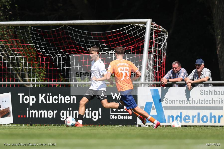 sport, action, SVD, SV Darmstadt 98, Regionalfreundschaftsspiele, Fussball, Fuhrmann Arena, Frammersbach, FCS, DFL, DFB, 3. Liga, 1. FC Schweinfurt 1905, 09.08.2025 - Bild-ID: 2499320