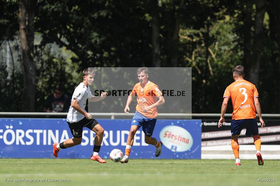 sport, action, SVD, SV Darmstadt 98, Regionalfreundschaftsspiele, Fussball, Fuhrmann Arena, Frammersbach, FCS, DFL, DFB, 3. Liga, 1. FC Schweinfurt 1905, 09.08.2025 - Bild-ID: 2499326