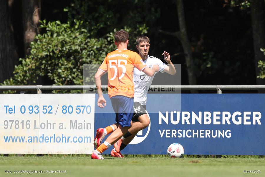 sport, action, SVD, SV Darmstadt 98, Regionalfreundschaftsspiele, Fussball, Fuhrmann Arena, Frammersbach, FCS, DFL, DFB, 3. Liga, 1. FC Schweinfurt 1905, 09.08.2025 - Bild-ID: 2499330