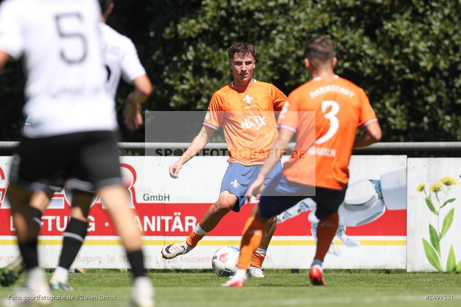 sport, action, SVD, SV Darmstadt 98, Regionalfreundschaftsspiele, Fussball, Fuhrmann Arena, Frammersbach, FCS, DFL, DFB, 3. Liga, 1. FC Schweinfurt 1905, 09.08.2025 - Bild-ID: 2499331
