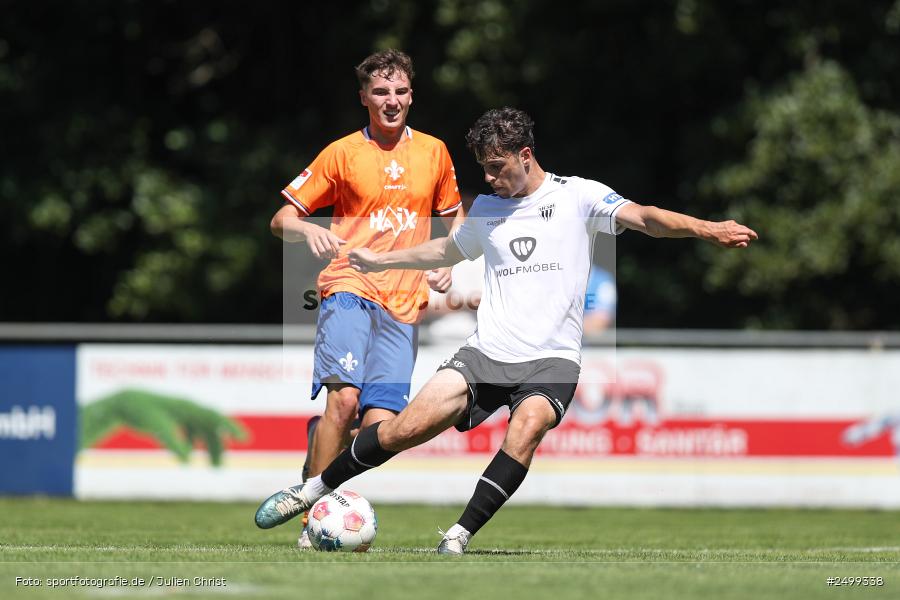 sport, action, SVD, SV Darmstadt 98, Regionalfreundschaftsspiele, Fussball, Fuhrmann Arena, Frammersbach, FCS, DFL, DFB, 3. Liga, 1. FC Schweinfurt 1905, 09.08.2025 - Bild-ID: 2499338