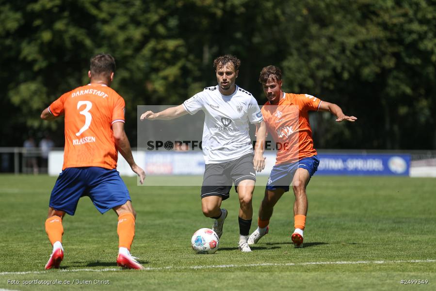 sport, action, SVD, SV Darmstadt 98, Regionalfreundschaftsspiele, Fussball, Fuhrmann Arena, Frammersbach, FCS, DFL, DFB, 3. Liga, 1. FC Schweinfurt 1905, 09.08.2025 - Bild-ID: 2499349