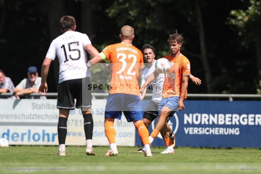 sport, action, SVD, SV Darmstadt 98, Regionalfreundschaftsspiele, Fussball, Fuhrmann Arena, Frammersbach, FCS, DFL, DFB, 3. Liga, 1. FC Schweinfurt 1905, 09.08.2025 - Bild-ID: 2499356