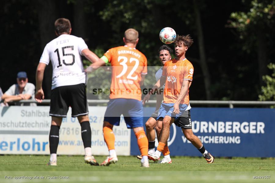 sport, action, SVD, SV Darmstadt 98, Regionalfreundschaftsspiele, Fussball, Fuhrmann Arena, Frammersbach, FCS, DFL, DFB, 3. Liga, 1. FC Schweinfurt 1905, 09.08.2025 - Bild-ID: 2499357