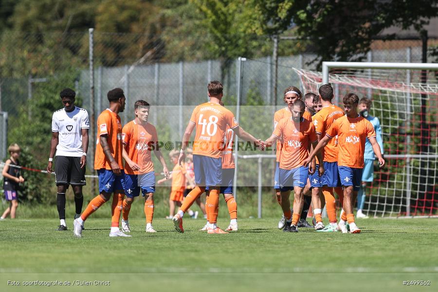 sport, action, SVD, SV Darmstadt 98, Regionalfreundschaftsspiele, Fussball, Fuhrmann Arena, Frammersbach, FCS, DFL, DFB, 3. Liga, 1. FC Schweinfurt 1905, 09.08.2025 - Bild-ID: 2499362