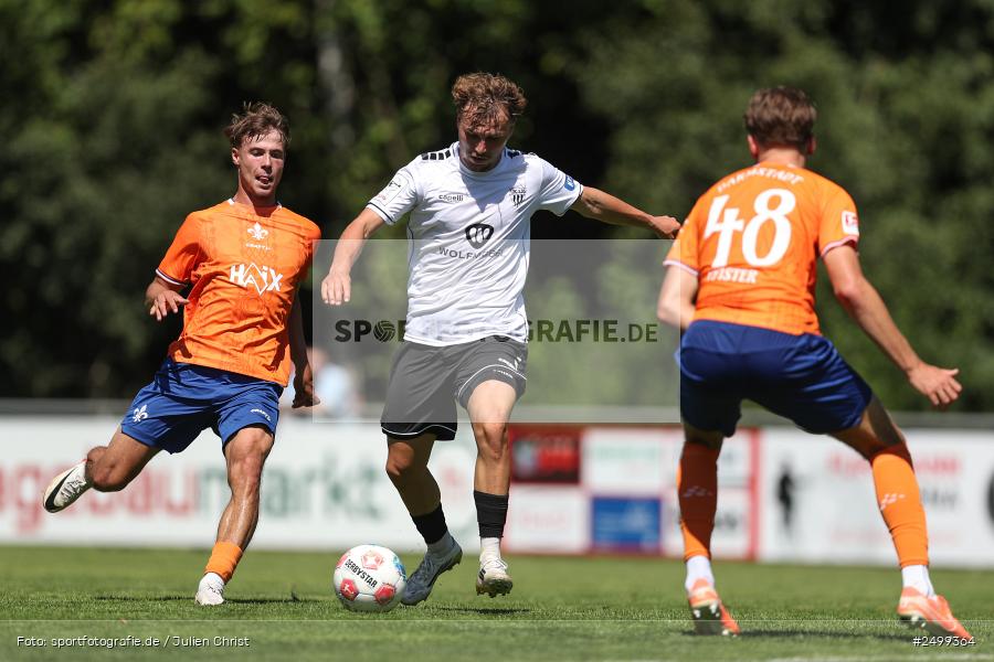 sport, action, SVD, SV Darmstadt 98, Regionalfreundschaftsspiele, Fussball, Fuhrmann Arena, Frammersbach, FCS, DFL, DFB, 3. Liga, 1. FC Schweinfurt 1905, 09.08.2025 - Bild-ID: 2499364