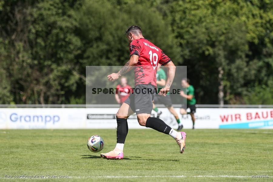 sport, action, TuS Frammersbach, TUS, Landesliga Nordwest, Fussball, Fuhrmann Arena, Frammersbach, DJK Schwebenried/Schwemmelsbach, DJK, BFV, 5. Spieltag, 10.08.2025 - Bild-ID: 2499374