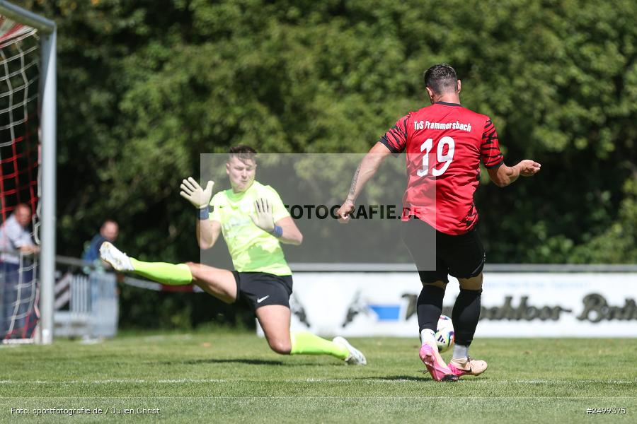 sport, action, TuS Frammersbach, TUS, Landesliga Nordwest, Fussball, Fuhrmann Arena, Frammersbach, DJK Schwebenried/Schwemmelsbach, DJK, BFV, 5. Spieltag, 10.08.2025 - Bild-ID: 2499375