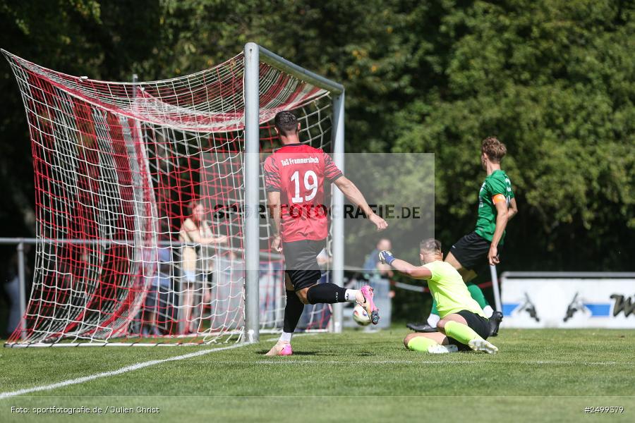 sport, action, TuS Frammersbach, TUS, Landesliga Nordwest, Fussball, Fuhrmann Arena, Frammersbach, DJK Schwebenried/Schwemmelsbach, DJK, BFV, 5. Spieltag, 10.08.2025 - Bild-ID: 2499379